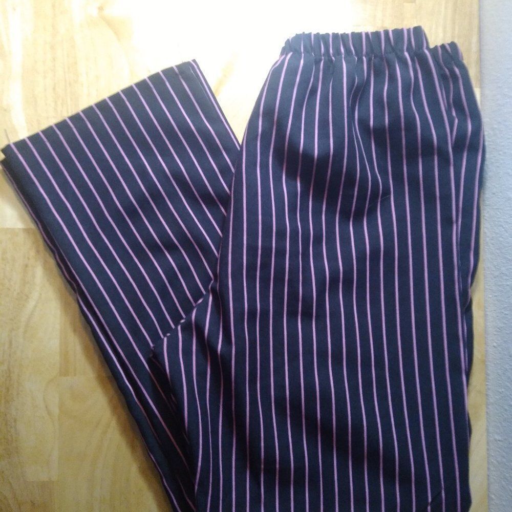 Vintage Charades Pinstripe Gangster Polyester Pants Pink Costume